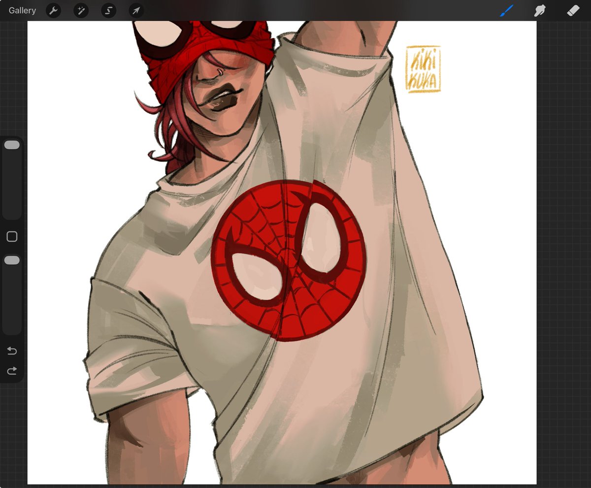 kikikukagay's tweet photo. i’m super excited for the new spider-man movie and i love Vi so … #arcane https://t.co/2iq4BgD4N6