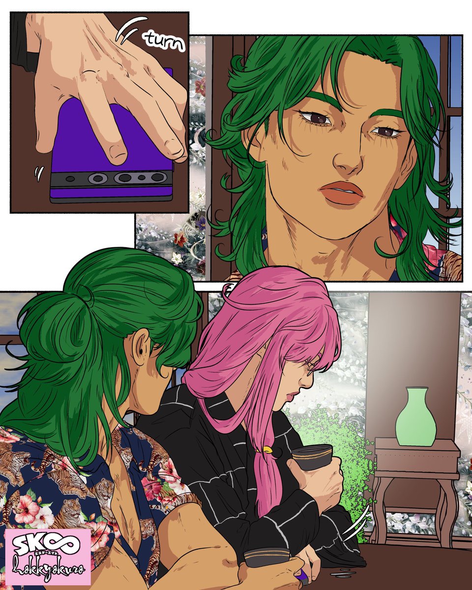 hokkyokuro's tweet photo. Kaoru’s coming out moment

1/2
[2024 comic]
#sk8theinfinity #matchablossom https://t.co/YWgvFngvYK