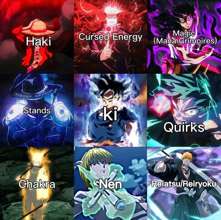 sk2trilll's tweet photo. What anime has the best power system here? And give reasons why https://t.co/4wfgU3BM9P
