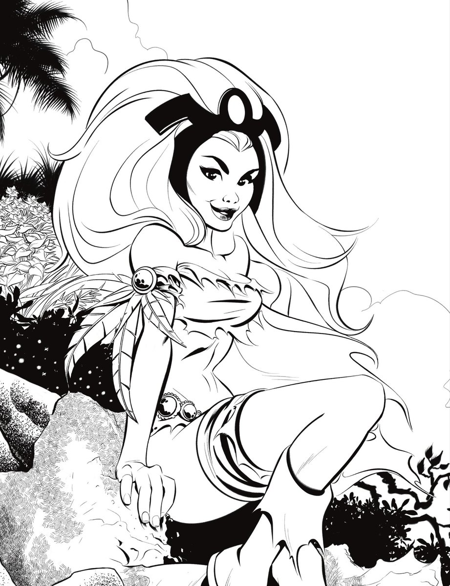 lxdraws's tweet photo. ⛈️ Savage-land STORM ⛈️ inks ✍️ #storm #xmen #digitalink #commissionart #marvel https://t.co/6YITDIWsFO