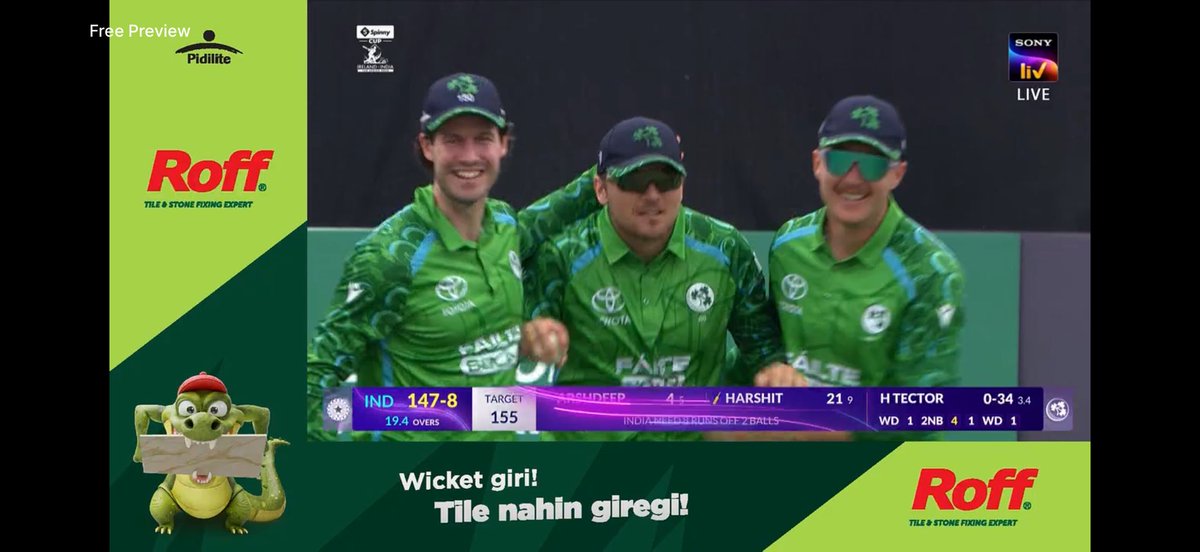 Abhijeetvlog's tweet photo. India Vs IRE   

Congratulation IRE https://t.co/dxObTl4Ek5