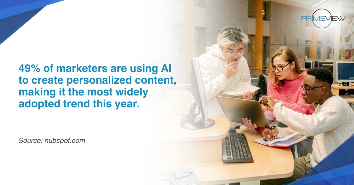 primeview's tweet photo. Interestingly, teams have started using AI to personalize messaging across audiences &amp; channels without rebuilding campaigns from scratch. https://t.co/go7JPFvkJt