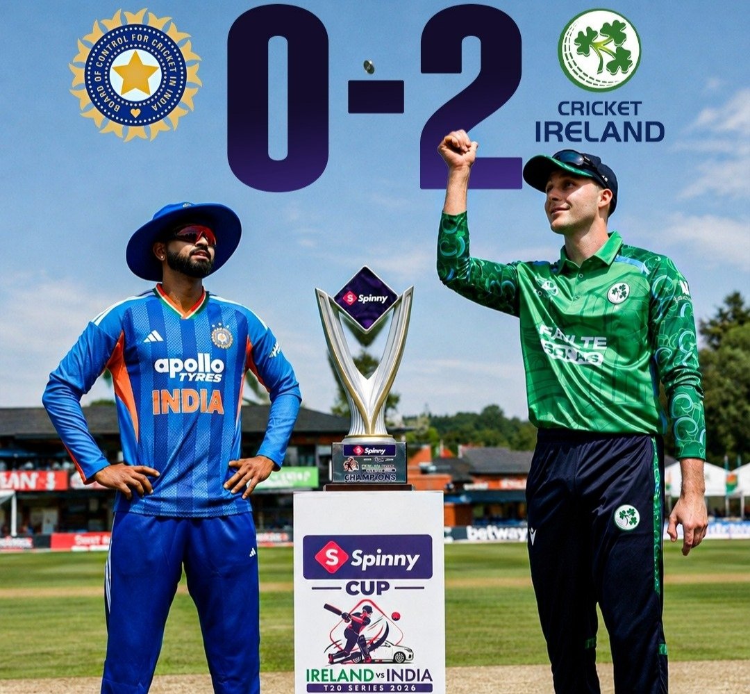 AssamAli4's tweet photo. @BCCI @TilakV9 @akshar2026 HISTORY HAS BEEN WRITTEN IN BELFAST. ✍️ 

- Ireland have whitewashed India 2-0 in the T20i series. 🇮🇪 

ONE OF THE GREATEST EVER MOMENTS IN THE HISTORY OF IRISH CRICKET.

( Now play on only homemade flat pitches and make yourself happy ) https://t.co/gF0l4nN6SM