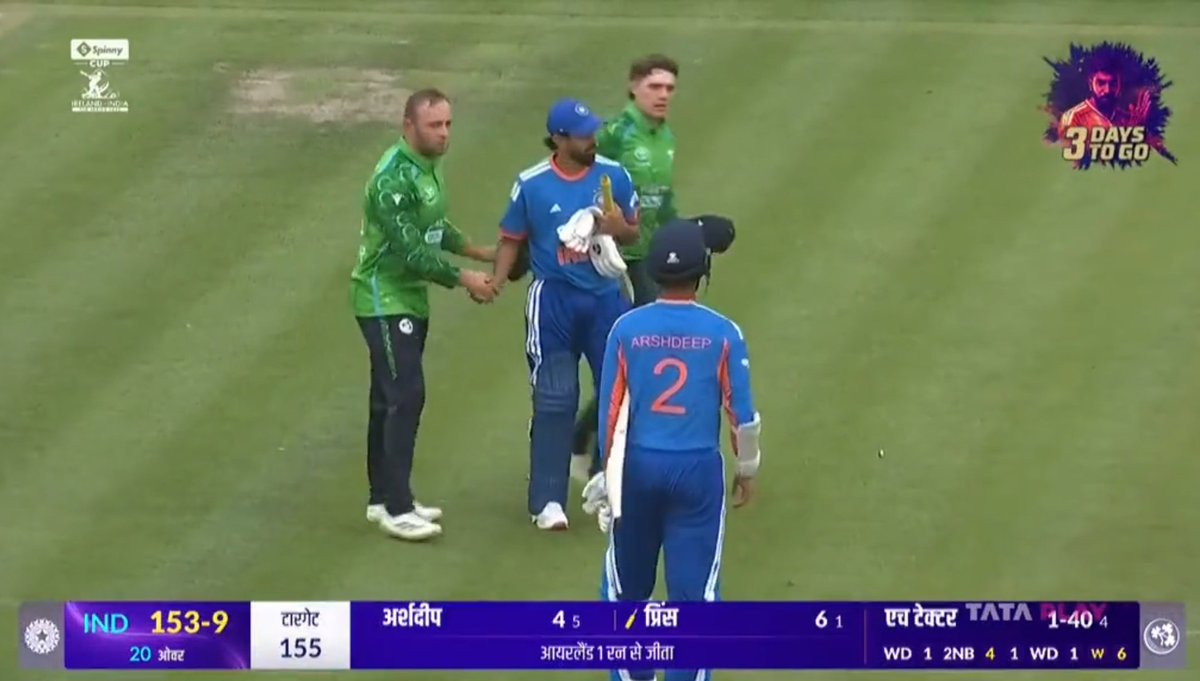 usmann_khann's tweet photo. History Made! 
Ireland Beat World T20 Champions India Twice in a T20i at Belfast.. Winning the Series 2-0.
This happens when you change a settled team for just personal gains. 
انڈیا کے سائنسدانوں سوریا کمار یادو کا کیا قصور تھا
#Ireland #INDvsIRE https://t.co/Yzj1r1cspS