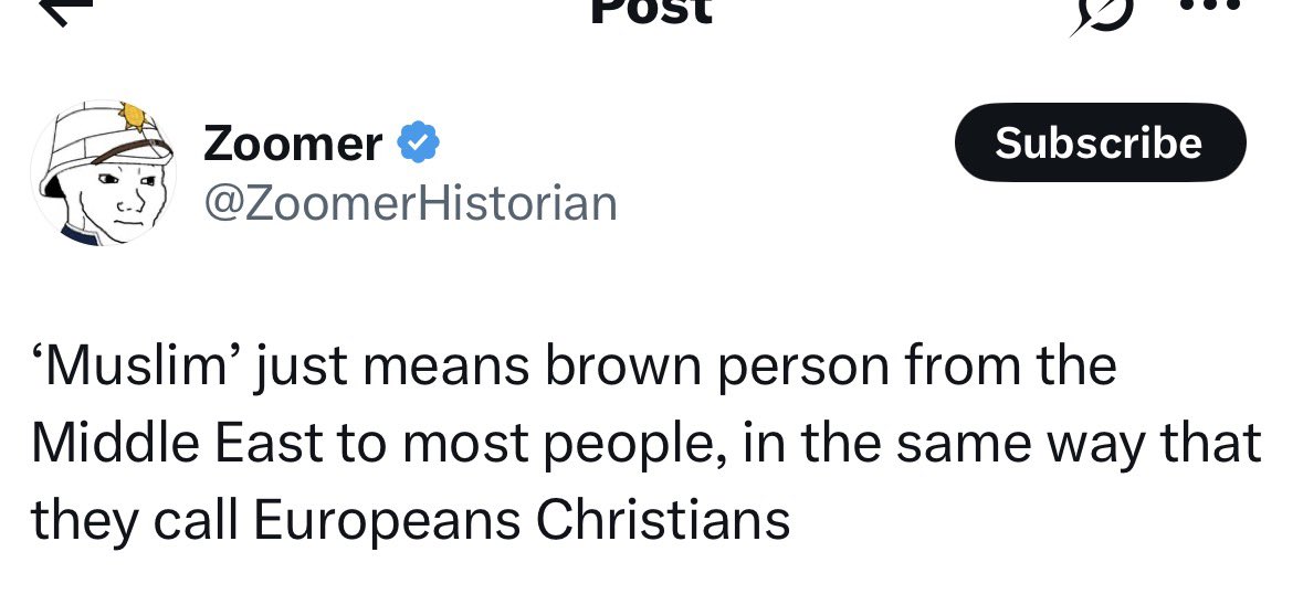 doomernat22's tweet photo. no you aren’t. you’ve clearly stated you think Whiteness is interchangeable with Christianity. your conception of race is so fundamentally confused you have 0 idea who you even have solidarity with. https://t.co/zLWd8TwiY2