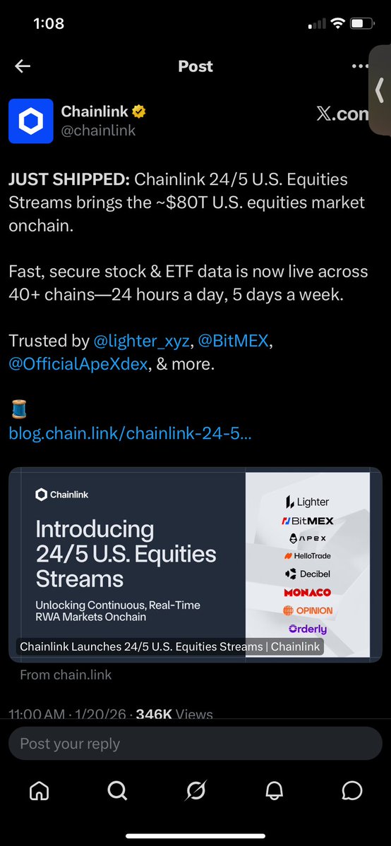 InternChainlink tweet picture