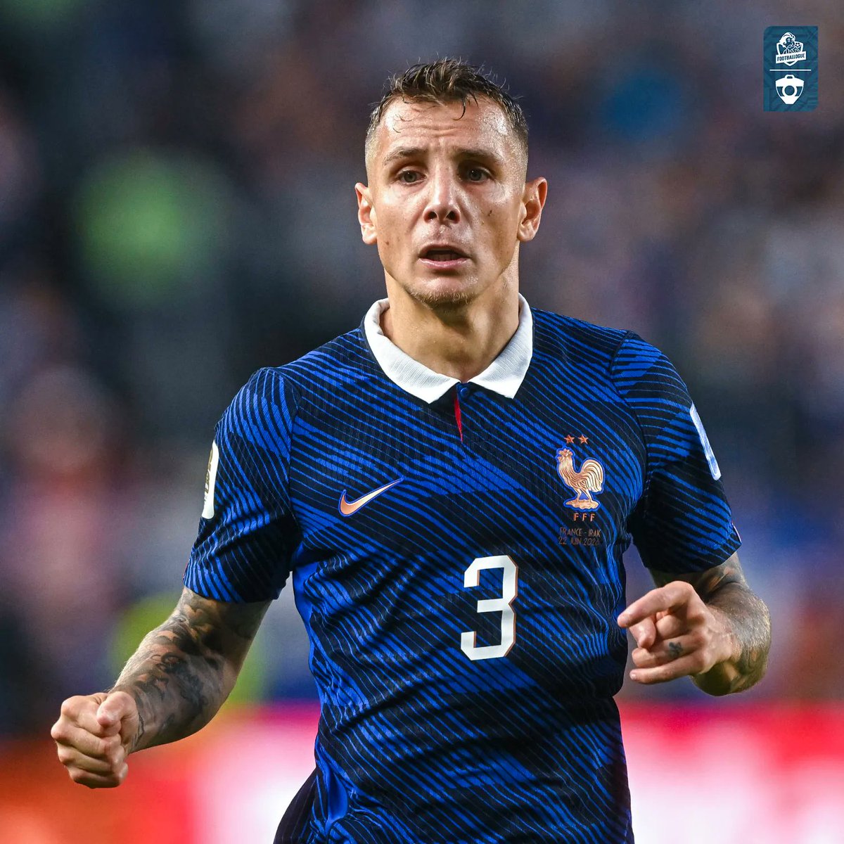 Footballogue's tweet photo. L'histoire est très belle : 𝗟𝗨𝗖𝗔𝗦 𝗗𝗜𝗚𝗡𝗘 𝗗𝗘𝗩𝗥𝗔𝗜𝗧 𝗘̂𝗧𝗥𝗘 𝗧𝗜𝗧𝗨𝗟𝗔𝗜𝗥𝗘 𝗙𝗔𝗖𝗘 𝗔̀ 𝗟𝗔 𝗦𝗨𝗘̀𝗗𝗘, d'après Canal+ ! 🤩 🇫🇷

Très bon joueur à la personnalité discrète, le latéral gauche d'Aston Villa a su se montrer positivement lors des ses dernières sorties en Bleus ! 👏

De quoi bouleverser la hiérarchie à gauche, et potentiellement mettre Théo Hernandez sur le banc !? 

Joueur vraiment sous coté, qui a déjà une excellente carrière (Lille, PSG, Roma, Barça, Everton, Aston Villa). 

Ce serait beau qu'il remporte un titre majeur avec la France, lui qui n'a pas toujours été sélectionné par Deschamps depuis ses débuts en 2014 ! 🤝