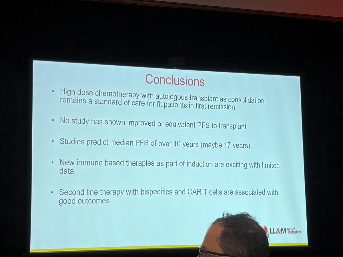 hhashmi87's tweet photo. #LLMGreatDebates 
Will CAR T/BsAb replace ASCT for Multiple Myeloma?
Great debate by @szusmani and Jonathan Kaufman 
#MMSM #LLMGreatDebates https://t.co/HkRh3czbQH