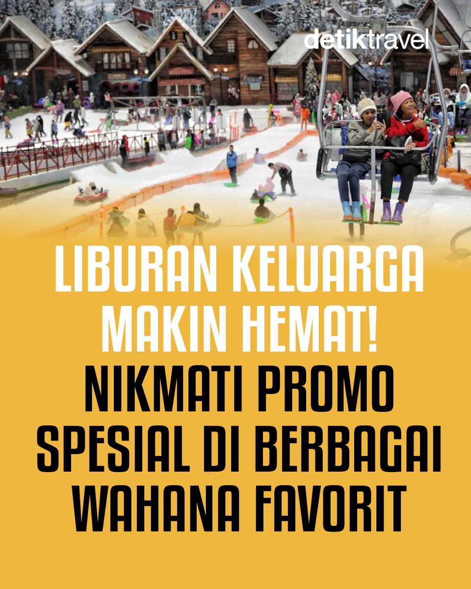 detikTravel's tweet photo. Liburan keluarga makin hemat! 📷

Yuk, cek detail promonya di slide terakhir!

#detiktravel #AlloPayLater #TransEntertainment #LibuaranKeluarga https://t.co/U1Ce2r2lWG