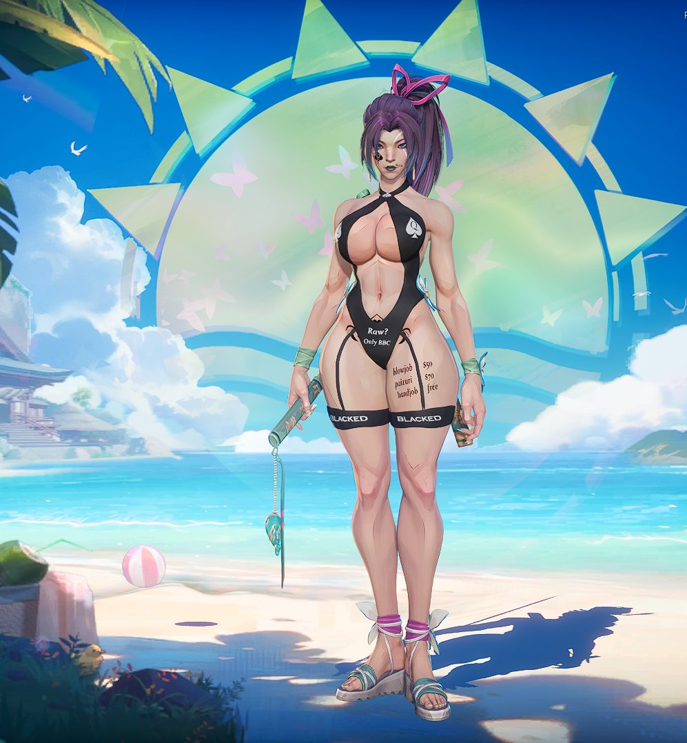 gunteryang's tweet photo. testing psylocke summer skin https://t.co/F5ddN7hdkp