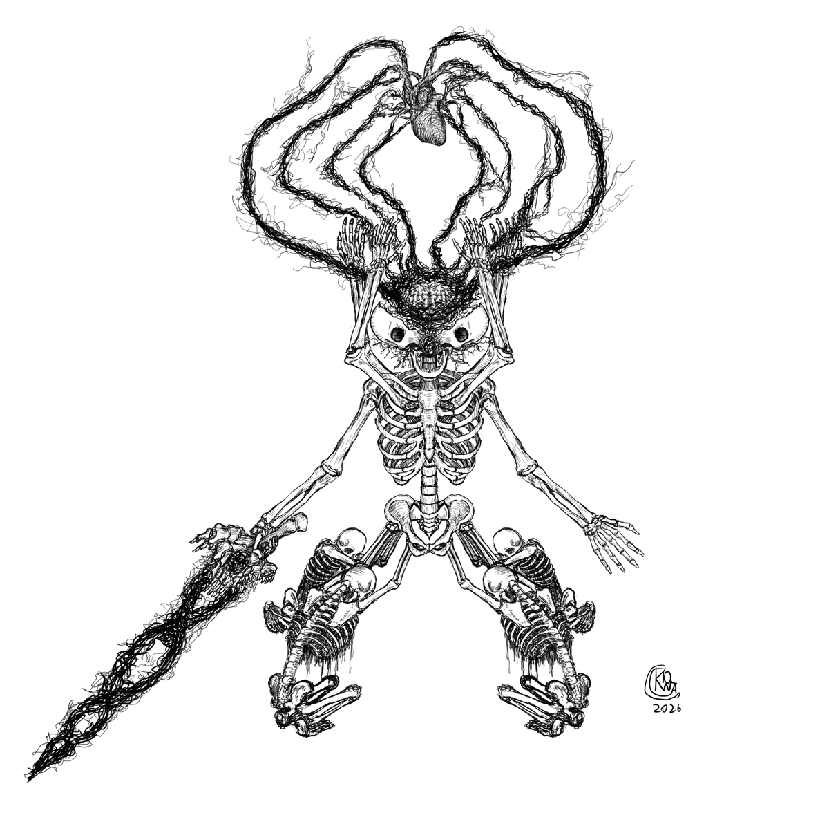 kwongas's tweet photo. Ritual of Artificial Life
#darkart #horror #horrorart #digitalart #lineart #darkfantasy #ImaginaryMonster https://t.co/Hh67BLvTdc