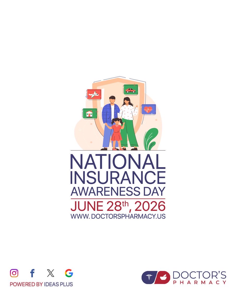 godoctorsrx's tweet photo. National Insurance Awareness Day is celebrated each year to encourage individuals and families to review their insurance coverage and understand the importance of being financially prepared for unexpected events.

#NationalInsuranceAwarenessDay #InsuranceAwareness https://t.co/RxR21nVsAJ