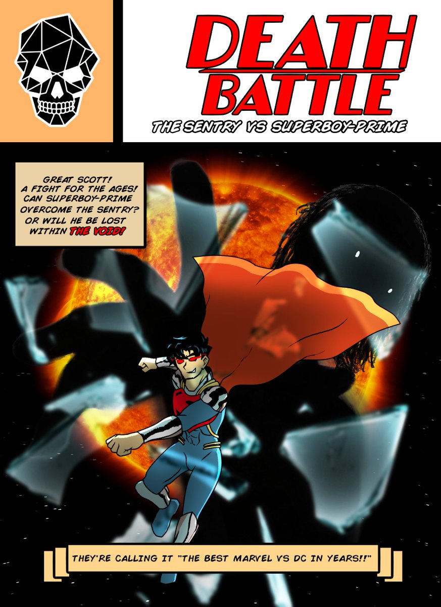 AdamtheAdam1's tweet photo. "THEY'RE CALLING IT THE BEST MARVEL VS DC IN YEARS!!"

Collab Art with @ItsLordAkira for Death Battle's "The Sentry VS Superboy-Prime"

#DEATHBATTLE #Marvel #DC https://t.co/4geOr5PfU7