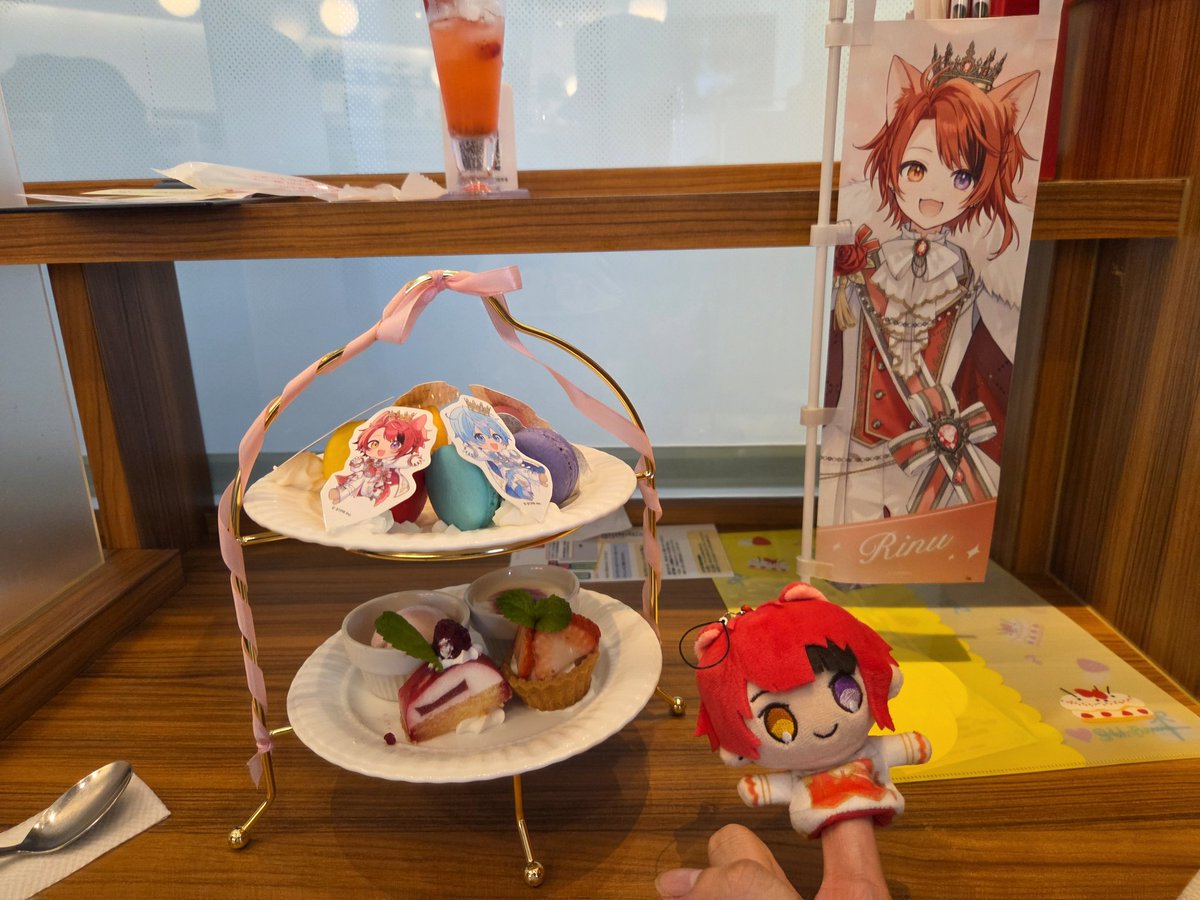 2355kei's tweet photo. 一昨日,待ちに待ったスイパラに行ってきました！
ケーキやコラボメニューが美味しくて,とても良い推し活が出来たと思います！アフターヌーンティーもめちゃめちゃ美味しかったです！
素敵なコラボありがとうございました！ https://t.co/VmvP6MThMg