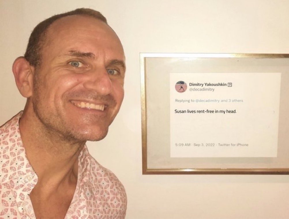 SusanDReynolds's tweet photo. Dimitry is a creepy stalker. He actually put this post up about me and my friend turned him into Gollum 😆 https://t.co/ehmBBqr9xs