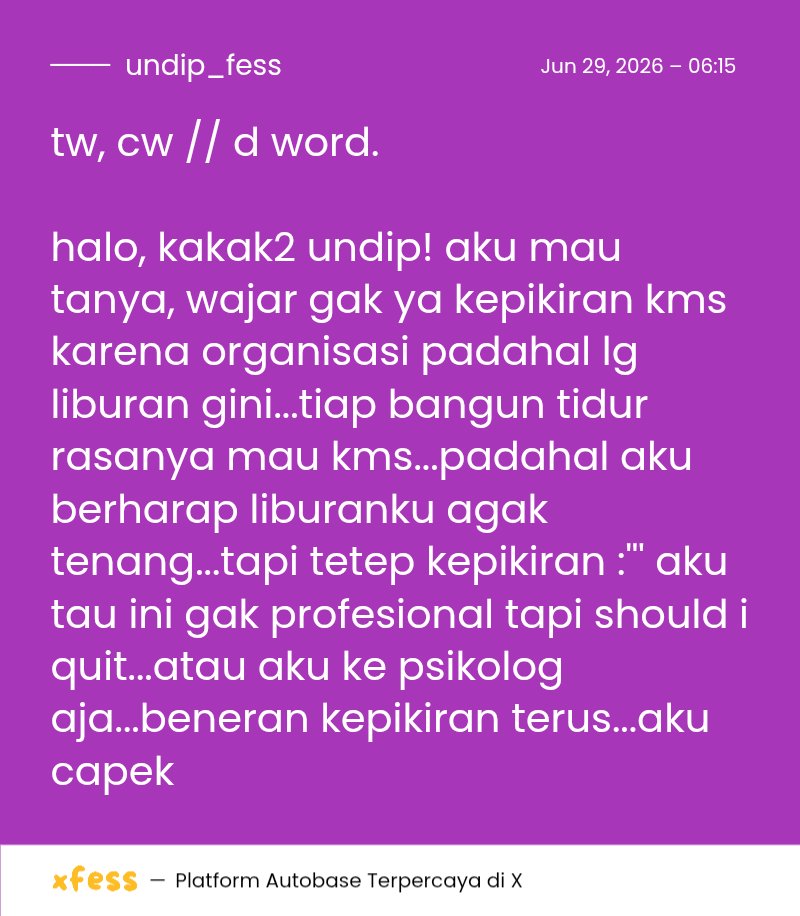 UNDIP MENFESS tweet media