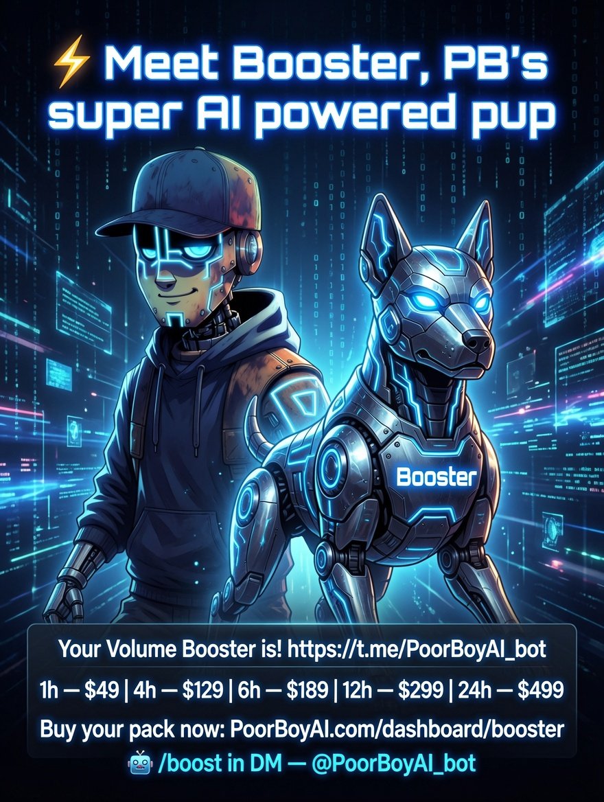 RowdyR56049's tweet photo. #PoorBoyAI #Booster #VolumeBooster #Crypto #BaseChain #Web3 #CryptoKOL #CryptoCreator #CryptoDev #CryptoCommunity #OnChainVolume #MemeCoin #Alpha https://t.co/PkJI8RdlLM