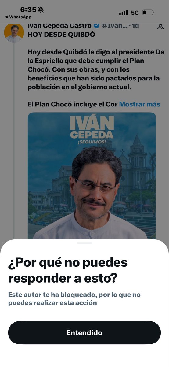 cesar49733's tweet photo. Entonces hoy me entero que este guerrillero me tiene bloqueado y no puede decirle que lleva como 30 años en el congreso y nunca ha hecho nada por los chocuanos y el gobierno de su líder ni fue por allá y viene a exigir por que sabe que de la @AbelardoPTE si va a trabajarpor ellos https://t.co/POEXeQUnU2