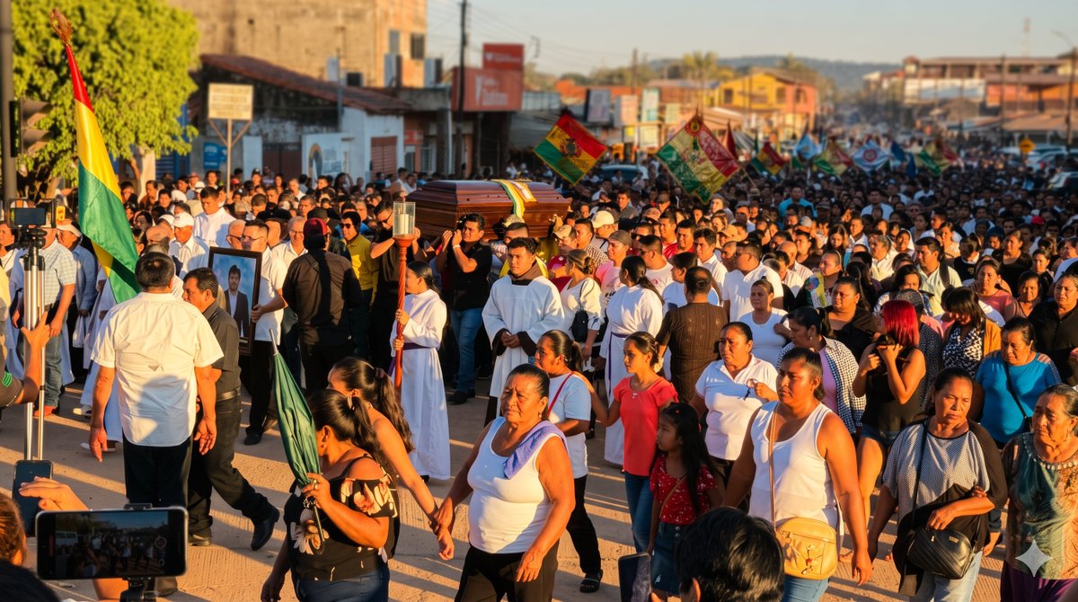 cacique_radio's tweet photo. Ascensión de Guarayos despide entre lágrimas y honores a su alcalde Pablo Eddie Guaristy https://t.co/bLHAu5jYuX https://t.co/vIxFxC3N5Z