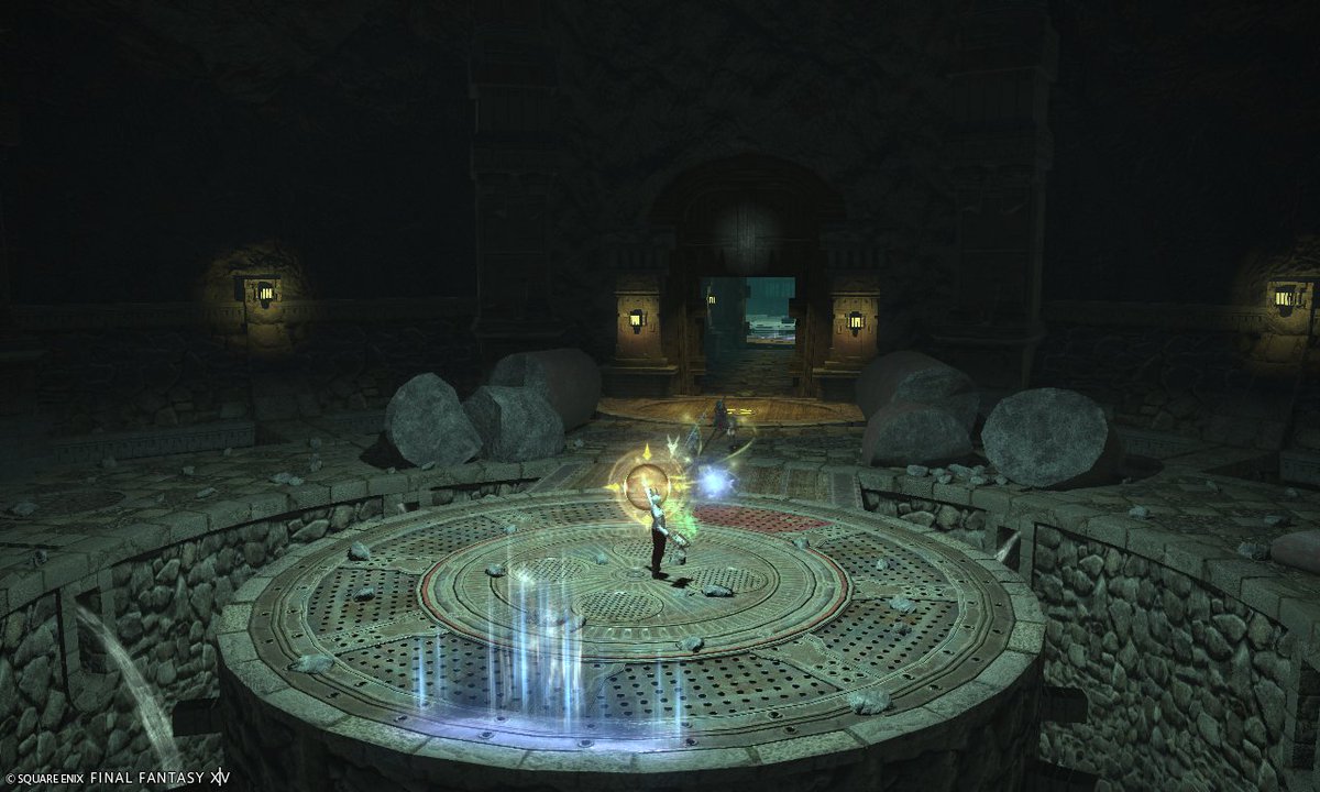 ShepherdIsaac_'s tweet photo. フレと地図巡りしてたら初宝物庫きちゃ～！

アクア第４層までだったかしら？
ゴブリンも出てきたし思ってたより儲けたかも💰
＃FF14 https://t.co/cZt0fr8LZX