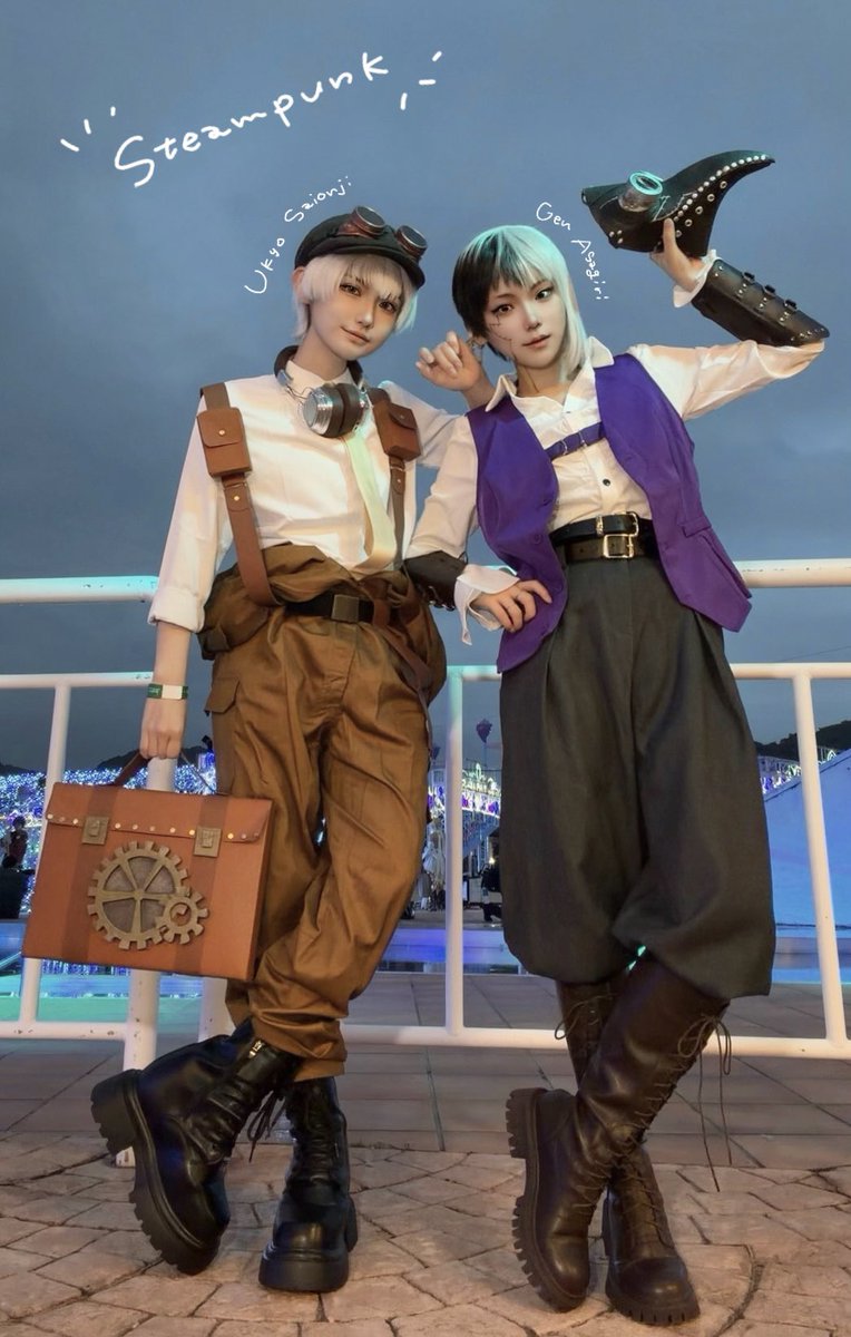 om_u_x's tweet photo. cos　dcst　#ラグコス / #ラグコス2026

仕事後に新幹線直行で初ﾗｸﾞ参加~!
だいすきなスチームパンク衣装でした⟡
交流頂き、ありがとうございました‼︎

西園寺京：をむ
あさぎりゲン：河井しお（ @shi0o_K ） https://t.co/urCkuYKi5k