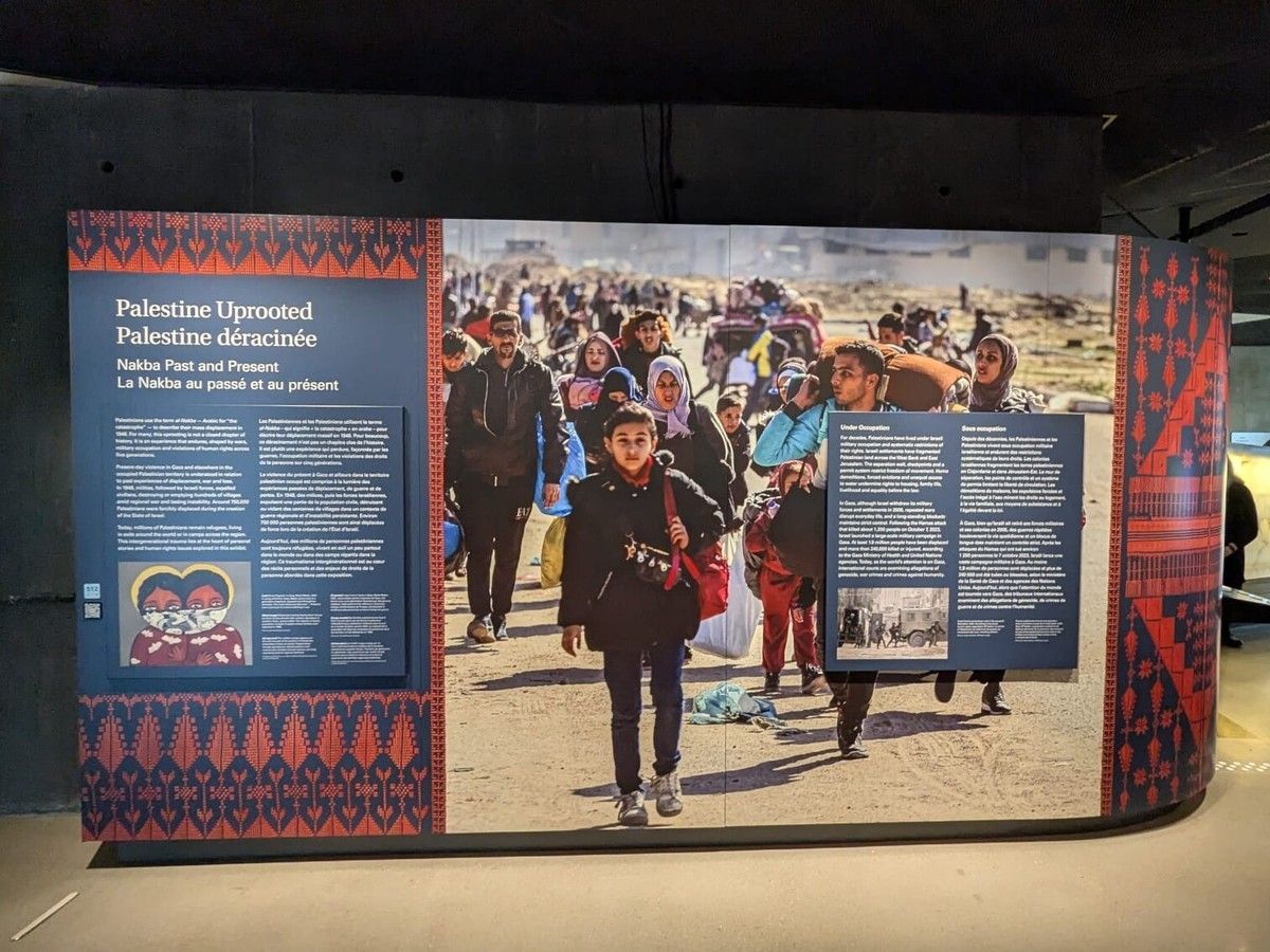 nationalpost's tweet photo. Adam Katz: I visited the 'Nakba' exhibit, and it is every bit as anti-Jewish as feared https://t.co/4M2Z1MIouh https://t.co/rvrxaqU0P0