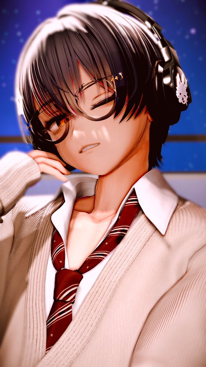 monokunlink's tweet photo. おはよ！ 

Headphones upgraded with Dogeza's mascot Ene-kun flare (˶˃ ᵕ ˂˶)! Thanks to Yari-kun, the band gets to match!     

So hyped to see my design come to life—he's just too cute &amp; cool..._(´ཀ`」 ∠) _  Can't wait to cook up more versions soon 💖 

#DGZ_VRC #VRChat #Alue3D https://t.co/YyJ1rjar8P