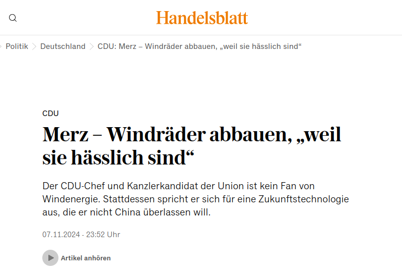 personenprofil's tweet photo. @RealFruitts #Deutschland hat sich eben aus ästhetischen Gründen gegen #ErneuerbareEnergien entschieden -- und lebt die Tradition des #Verbrennens.
Da müssen #Wirtschaft #Gesellschaft #Gesundheit #Menschen zurückstehen! https://t.co/jFryLaJJzm
