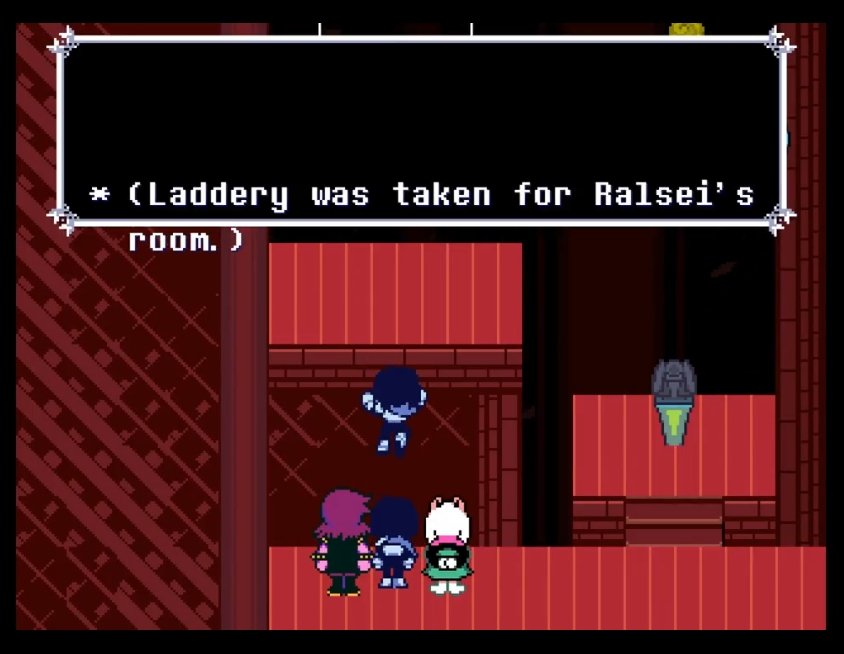 REGRETALTAUS's tweet photo. Dude this can easily be turned into a route where the gang goes to a backrooms type copy of the place

#deltarune https://t.co/GsMyMLuuz7