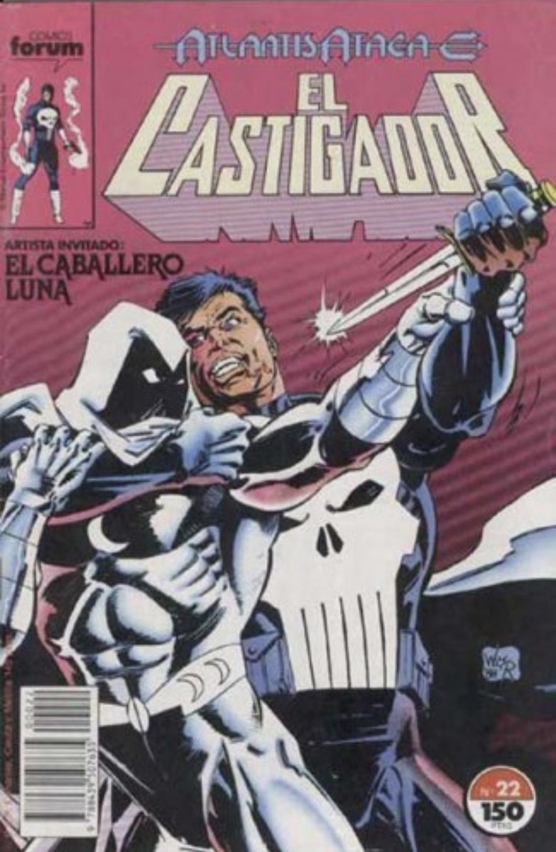 ArzaJagoba's tweet photo. Ya que parece que se están reivindicando el nuevo tomo de El Castigador de @BloodyRedBaron, si vais muy fuerte con el upgrade y os sobra el número 22 de Fórum, que me falta para completar colección… os agradezco el regalo.🎁 

Gracias! https://t.co/x47bLTj3Tn