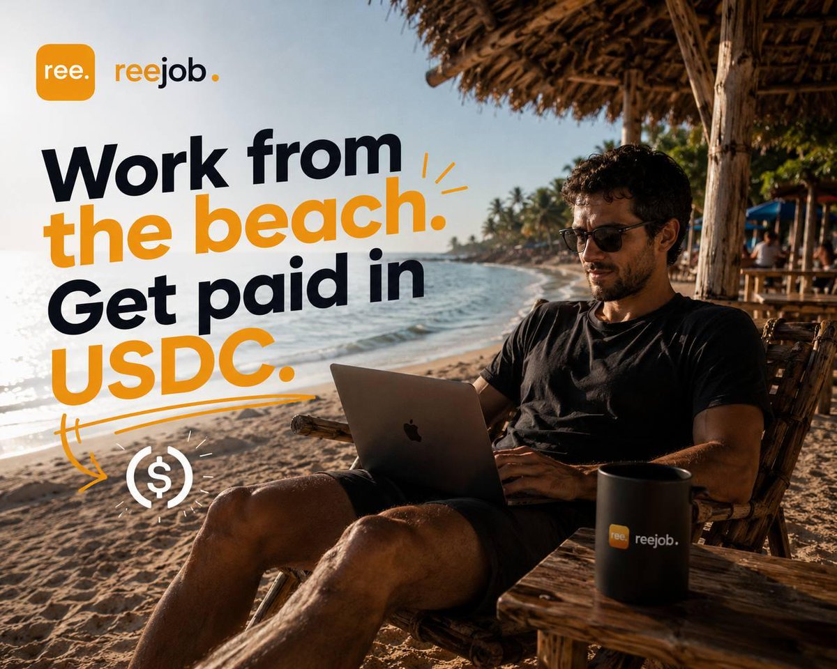 reejob_'s tweet photo. who else is feeling those summer time remote work vibes? 🏖️

sign up at https://t.co/MP7KPwHLYj and get ready to find web3 remote work. https://t.co/juidnFSsx9