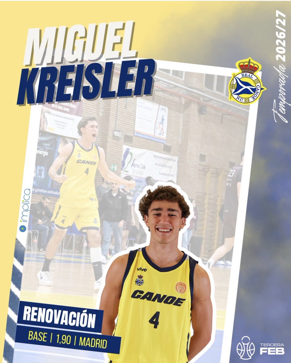 CompeticionFEB's tweet photo. 🚨 Mercado #TerceraFEB: El nuevo proyecto del Real Canoe comienza a tomar forma

▶ Jaime Cubero al frente del banquillo y tres renovaciones 

📋 Jaime Cubero - @realcanoe
✅  Miguel Kreisler - @realcanoe
✅ Jaime García Larrache - @realcanoe
✅ Juan Lapastora - @realcanoe https://t.co/sICKn9vKFF