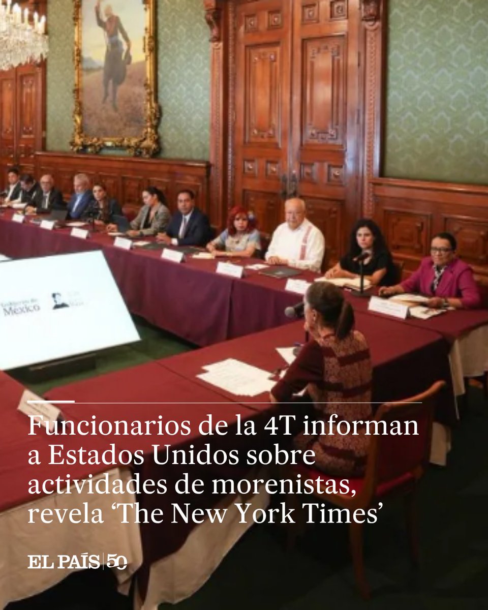 elpais_america's tweet photo. 🇲🇽🇺🇸 Según una publicación de ‘The New York Times’, al menos diez funcionarios mexicanos son informantes del Gobierno de Donald Trump

🖋️ @chamanesco 
https://t.co/cOLhlWhkcJ https://t.co/ZxIhr2ocTe