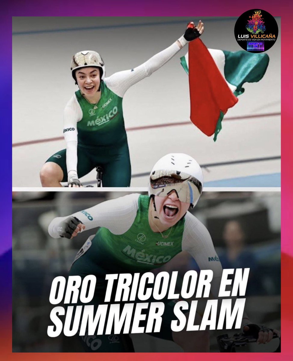 DeportesVMLuis's tweet photo. 🥇 YARELI ACEVEDO FIRMA OTRO ORO 🇲🇽

La mexicana Yareli Acevedo volvió a subir al podio al conquistar la medalla de oro en el Omnium del Summer Slam 2026, disputado en Estados Unidos, tras acumular 130 puntos. 🇲🇽

Con este resultado, suma su segundo oro consecutivo en el certamen, luego de imponerse un día antes en la prueba de eliminación.

     #OrgulloMexicano🚴🏼‍♀️🌈🏆