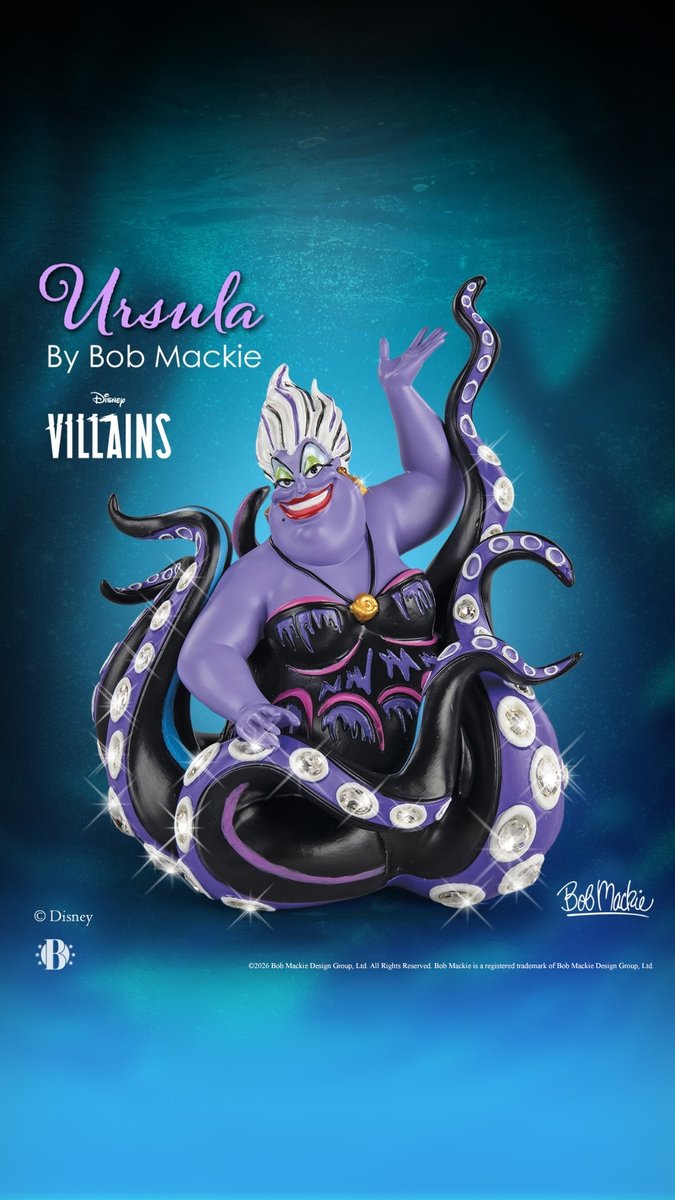 BradfordEx's tweet photo. Disney's Ursula sparkles with 40 radiant crystals in a new premiere presented by Bob Mackie.
Click to shop: https://t.co/LxeqVlLl4d

#BradfordExchange #Ursula #DisneyVillains #TheLittleMermaid https://t.co/Z1wi4Be6GG