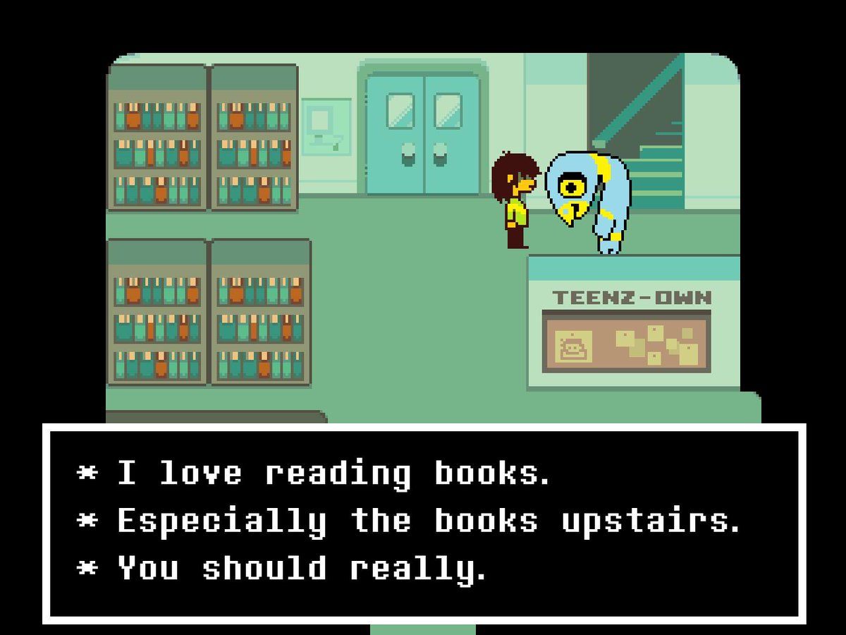 nerdydood's tweet photo. Did normalnpc fucking block the entrance to the library so we couldn’t read the rest of the books upstairs https://t.co/2eE9BxgNlm