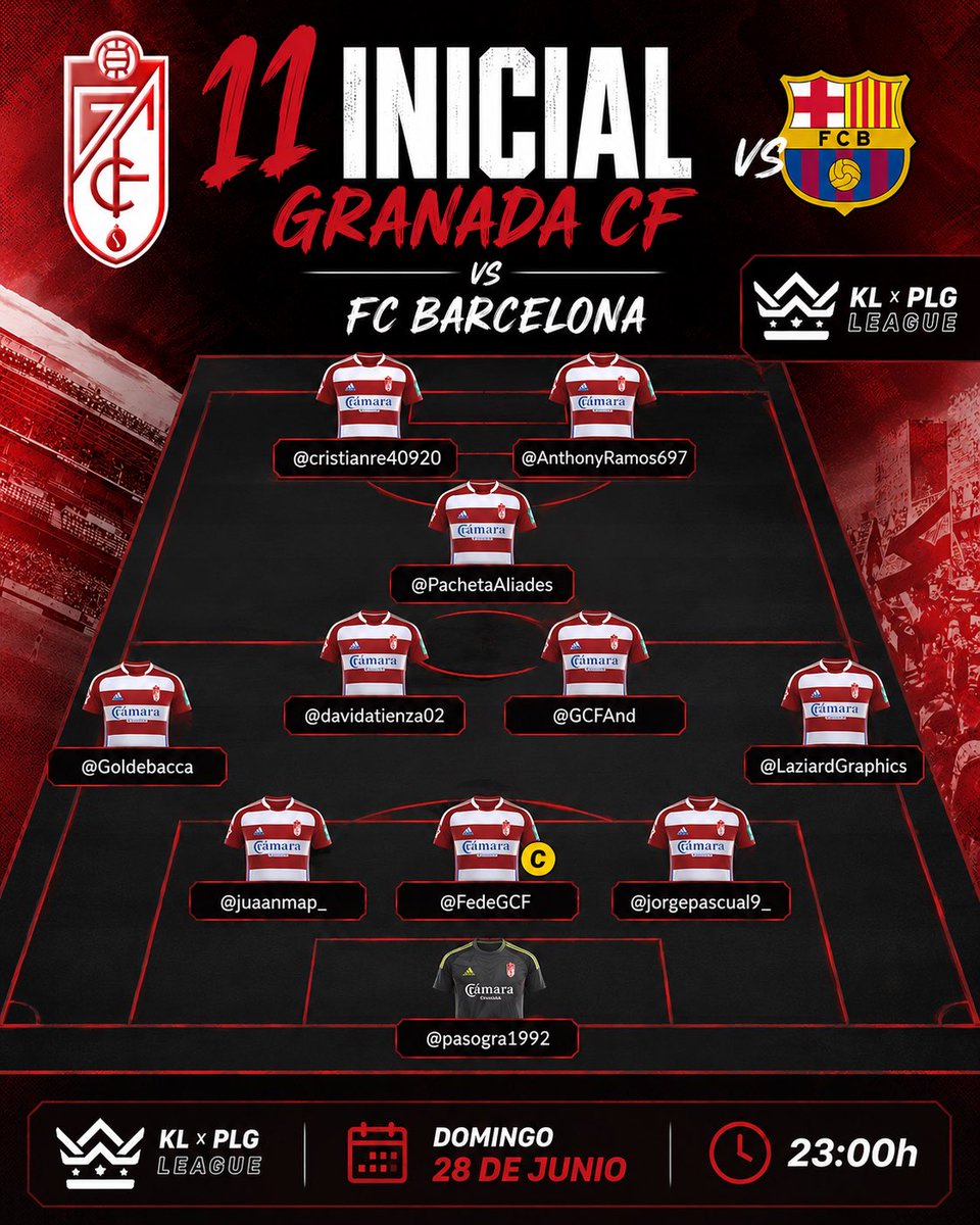 TwGranadaCP's tweet photo. 𝗫𝗜 𝗜𝗡𝗜𝗖𝗜𝗔𝗟 ❤️🤍

#GranadaBarça 
#𝙀𝙩𝙚𝙧𝙣𝙖𝙇𝙪𝙘𝙝𝙖 🇦🇹 https://t.co/hcjyJkbb1v