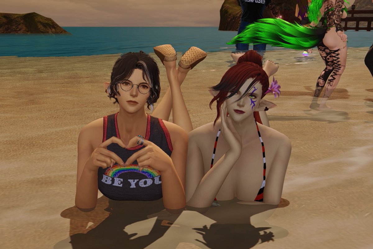 GinnaBard's tweet photo. Eorzea Pride Fest! 
| #GPOSERS | #ffxivscreenshots | #EPF | #Eorzeaphotos | #Elezen https://t.co/xU92DeJCn7