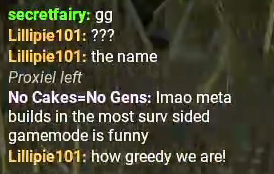 Lillipie101's tweet photo. >bought no cake
>tried tunneling
>ONE player in my open lobby used shoulder the burden
>complained about meta perks
>starts insulting in egc?

the event IS survivor sided YES

but if you have such a disdain for it, to the point where you start insulting people... just queue normal instead? 😭