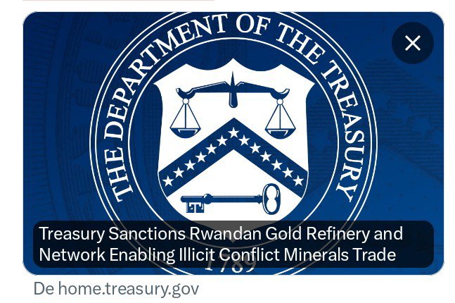 kanyamune's tweet photo. Imaginez la tête de @PaulKagame quand il a vu la notification Notice of OFAC Sanctions Actions dans ses e-mails.
Il a dû se demander s'il avait bien payé la facture de son abonnement à la #GlobalStability et si on ne l'avait pas confondu avec un trafiquant de drogue. https://t.co/oRj4PHNV3R