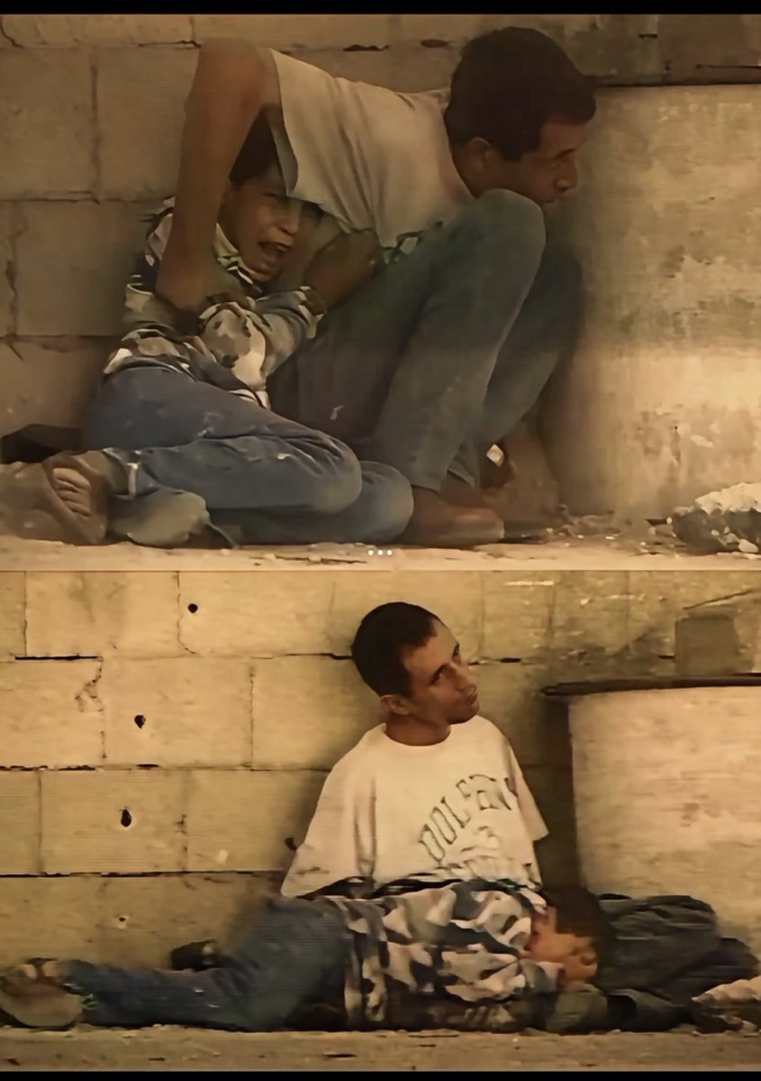 BarrelHatchet's tweet photo. Sometimes people look at me funny when I say “I pray that Jesus comes back soon to judge the evil in this world”

This is one of the many images that flash across my mind.

A father’s final moments protecting his son.

We are not fighting flesh and blood, but principalities and dark forces.

Christ is King
