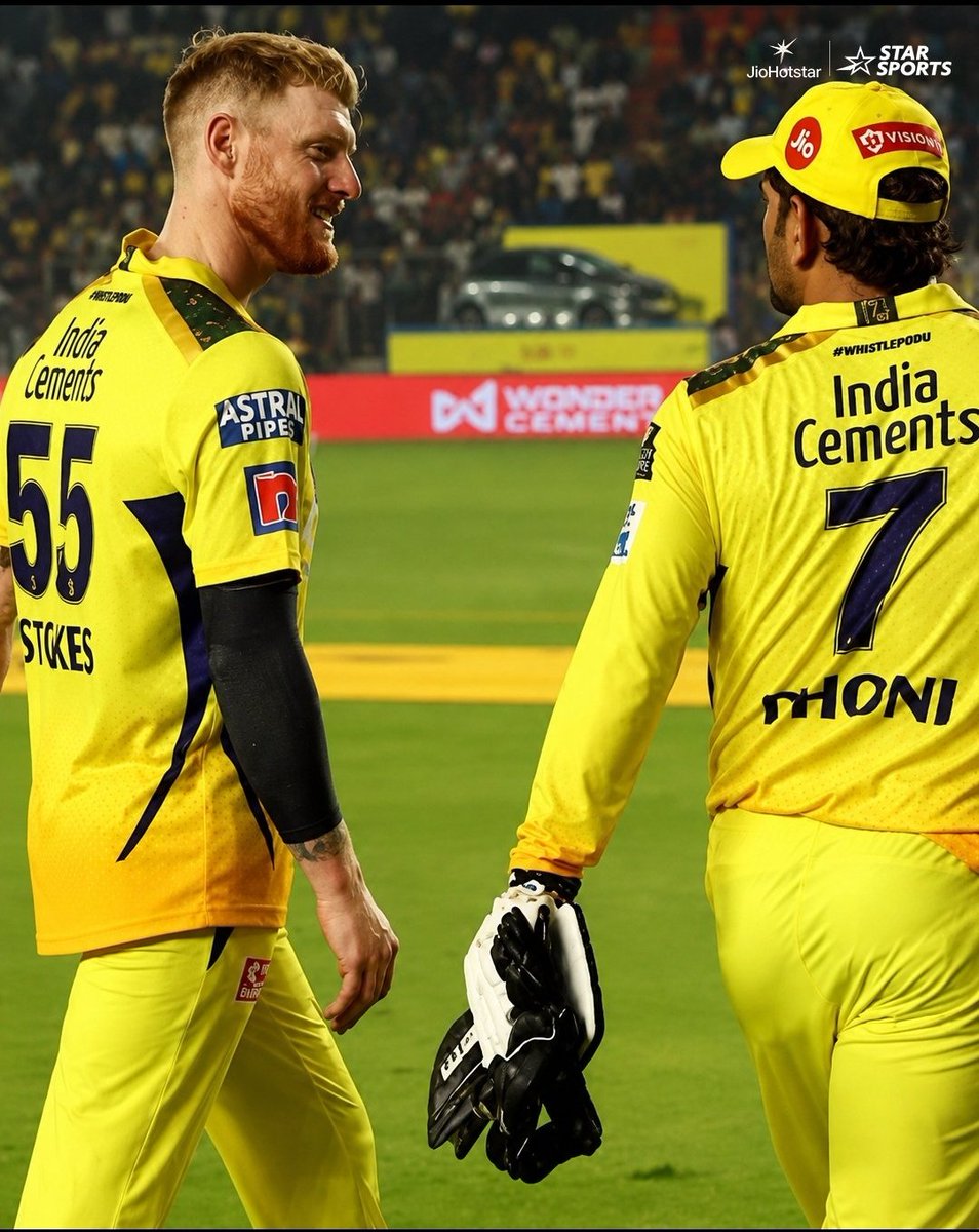 md_raza28297's tweet photo. Thinku👋 for international cricket BenaStokes 💛 
,,@benstokes38 
@msdhoni https://t.co/g3yymxyZAB