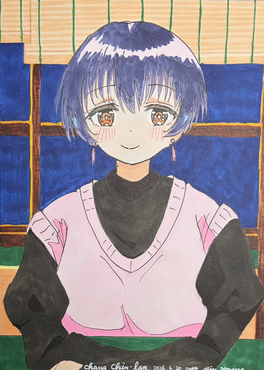 皆さん線画と塗った後を見せてください