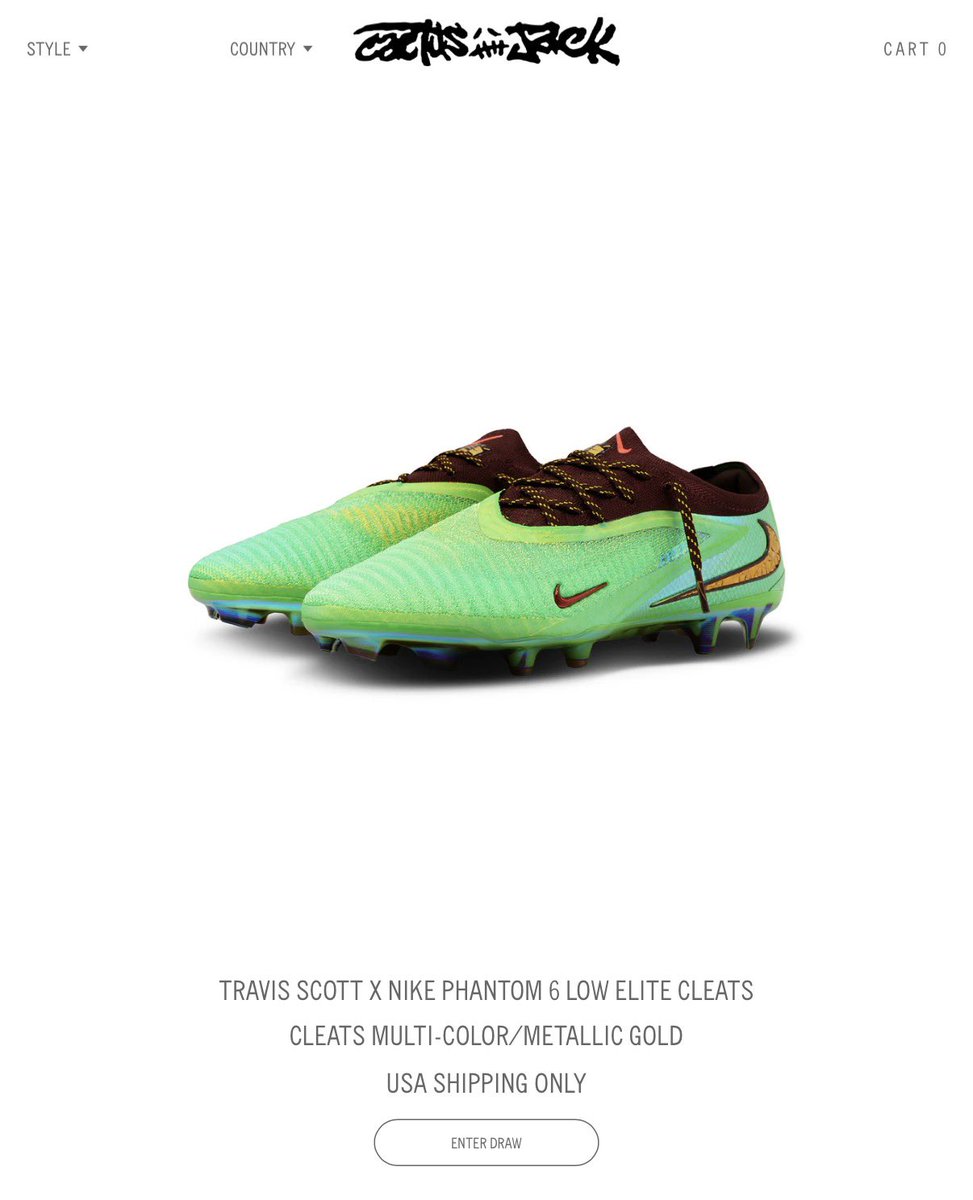dadeasskickz's tweet photo. RAFFLE NOW LIVE https://t.co/oDFwupZg4F
•
•
•
•
•
•
#TravisScott #CactusJack #Soccer #Nike #FYP https://t.co/IW4ibUGLfr