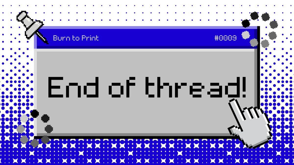 Burn to Print tweet media