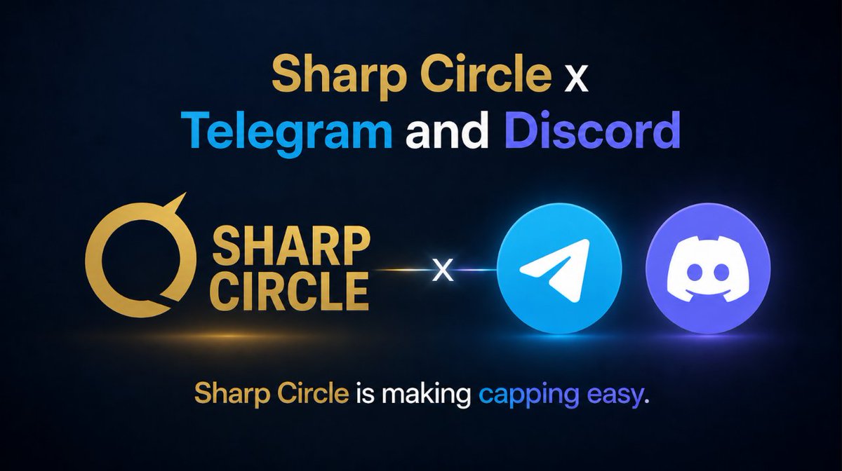 🚨 CAPPERS WITH DISCORD OR TELEGRAM GROUPS 🚨 Sharp Circle just made ...