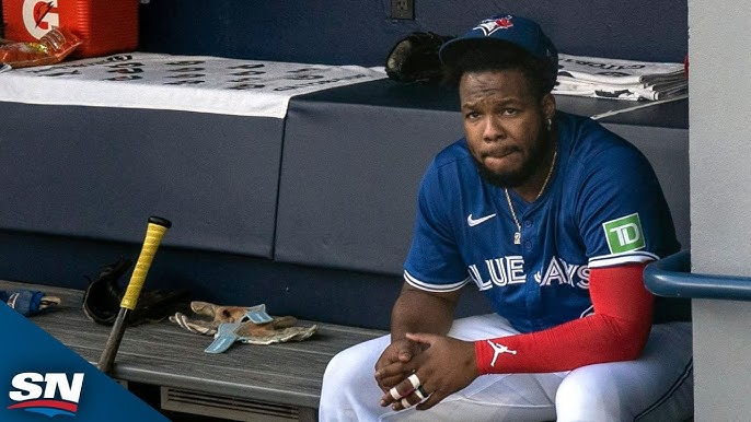 BargerMVP_SZN's tweet photo. Vladimir Guerrero Jr. Since May 1st: 

🔹178 AB
🔹7 XBH
🔹2 HR
🔹19 RBI
🔹.219 BA
🔹.298 OBP
🔹.281 SLG
🔹.578 OPS

#BlueJays https://t.co/AQZ4t99eDY