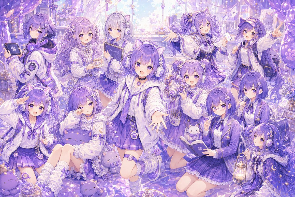 yoimachinem's tweet photo. #深夜のボツ企画紹介

ジピ様にネムの12人の妹を考えてもらった結果…

ほぼ髪型変えたネムやないかーーっ👆
血縁無しにしとけば良かったかな…。 https://t.co/XBjvUDfSXN