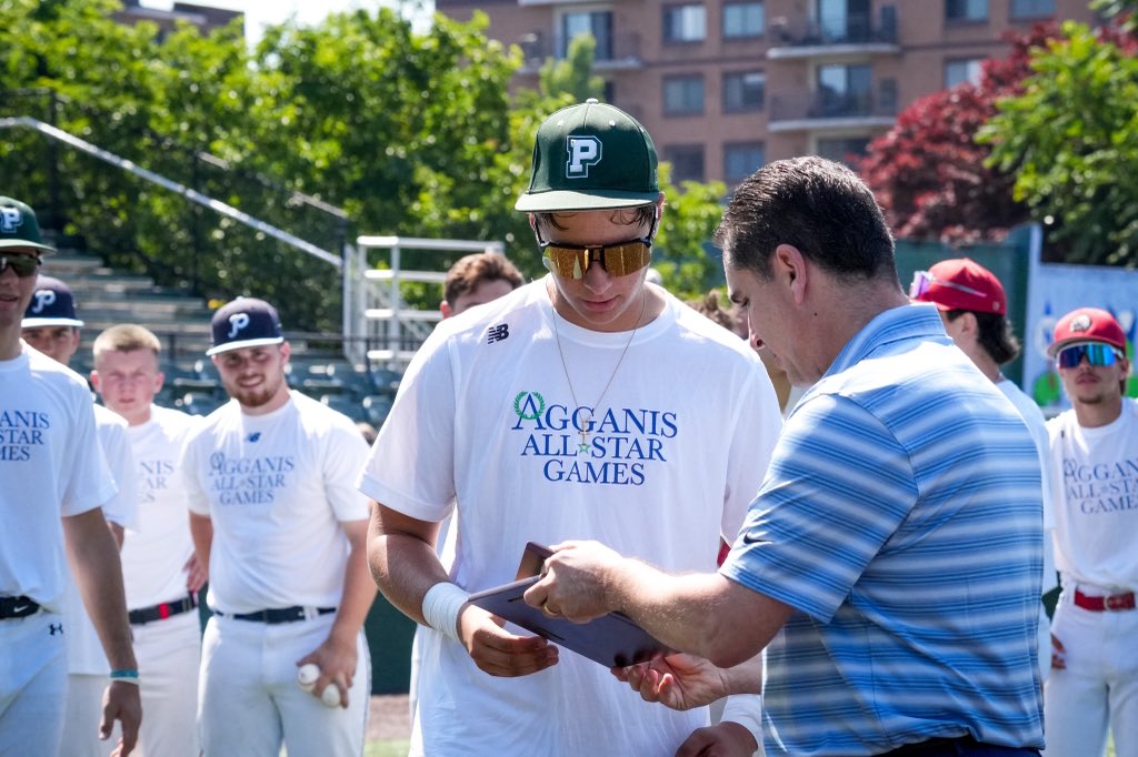 Agganisfdn's tweet photo. Congratulations To The 2026 Agganis All-Star Boys Baseball North and South MVP’s Ryan Pires (Fairhaven) &amp; Noah Meyer of Pentucket 🏆⚾️ https://t.co/nouVaKOMqC