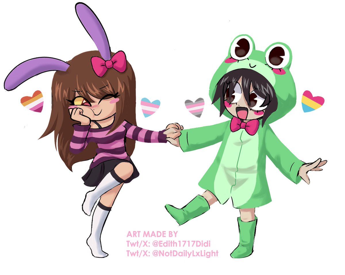 NotDailyLxLight's tweet photo. A bit of estrogen later
Happy pride to all my sapphics :3
-✨
#DEATHNOTE #Lawlight #Ribbitrabbit https://t.co/dYr77pGhCL